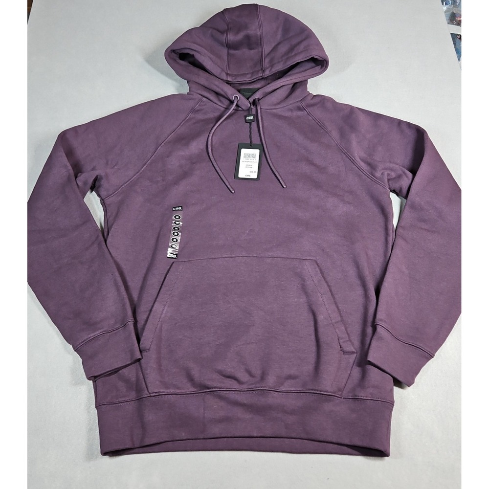 CSG Mens Plum Purple Pullover Troupe Hoodie Size Medium NWT